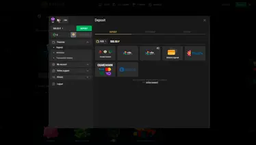 Депозиты и выводы в Риобет казино.